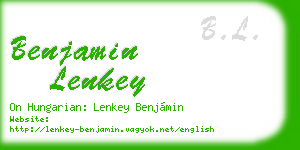 benjamin lenkey business card